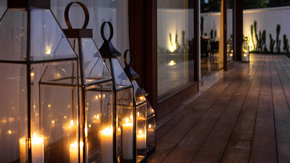 Villa Indrani - Romantic lighting